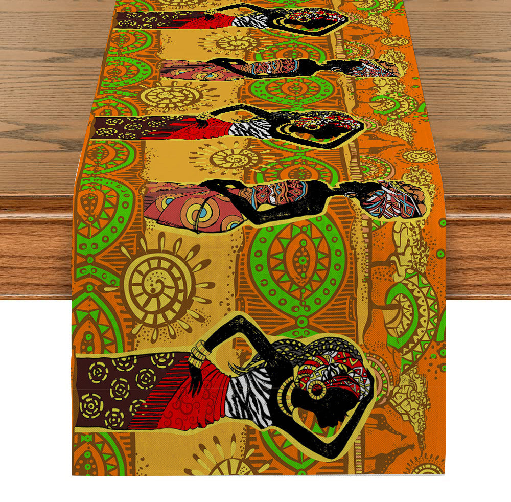 Table Runner National Geometric Tea Table