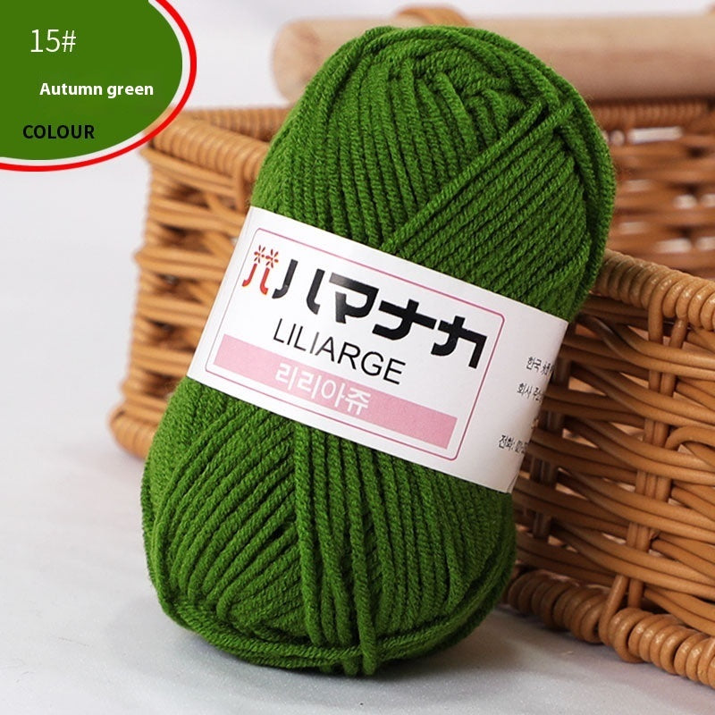 4-Strand Milk Cotton Thread Doll Crochet Knitting Wire Balls