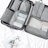 Seven-piece Set Of Travel Thickened Luggage Storage Bags