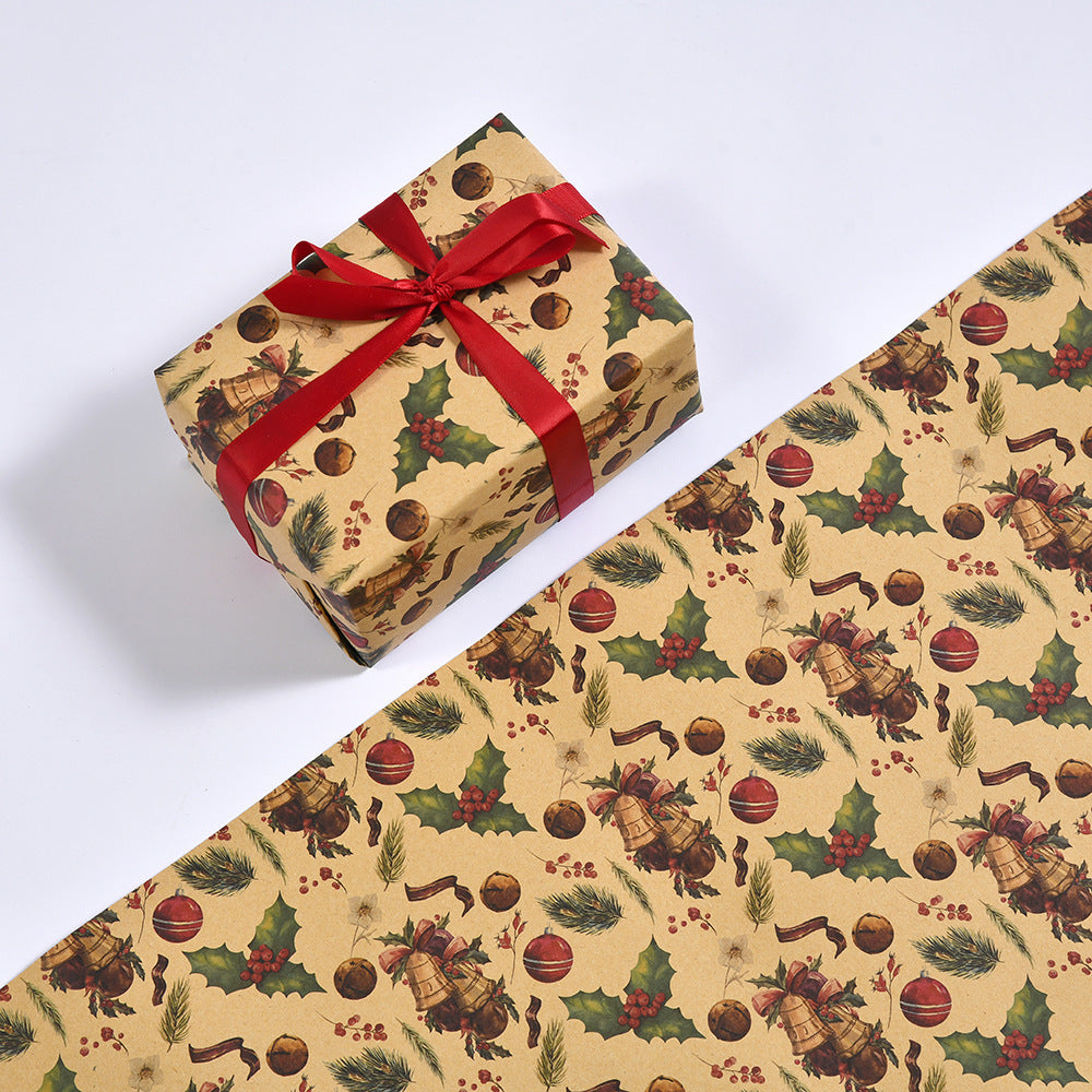 Santa Claus Gift Wrapping Paper Multi-style Kraft