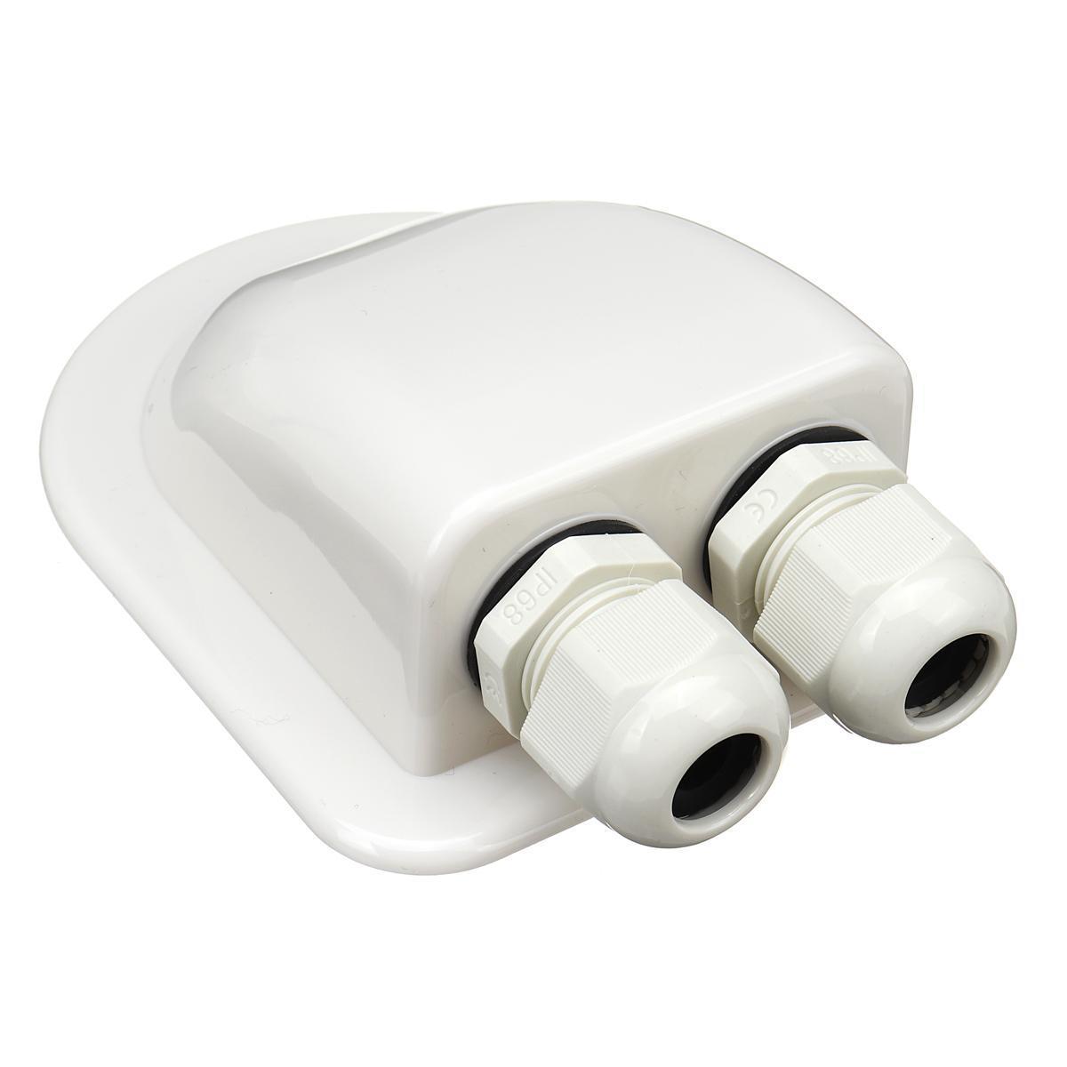 Solar Photovoltaic Plastic Bracket Double Hole ABS Photovoltaic RV Junction Box RV Roof Waterproof Junction Box