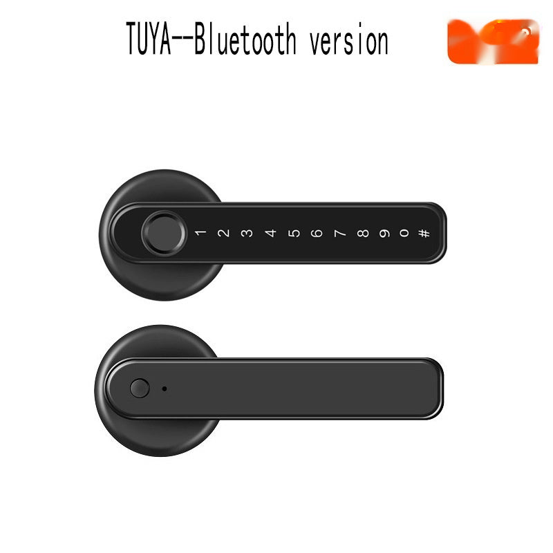 Graffiti Smart Spherical Door Handle Lock Wooden Door Fingerprint Password Lock