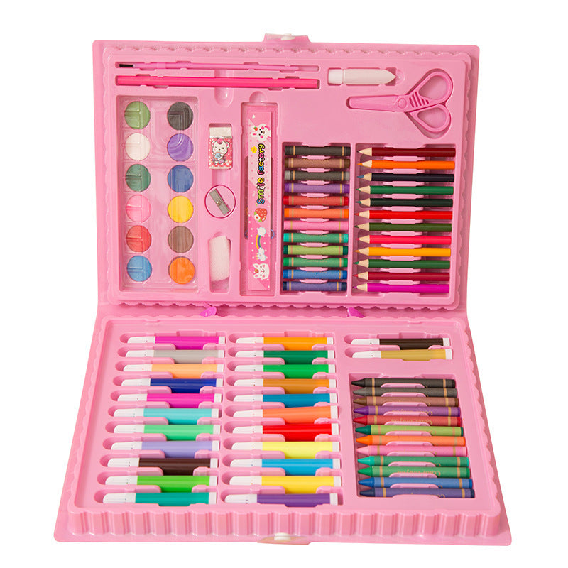 Special Offer 86-piece Children's Painting Kit Student Drawing School Supplies Stationery Set Gift Box
