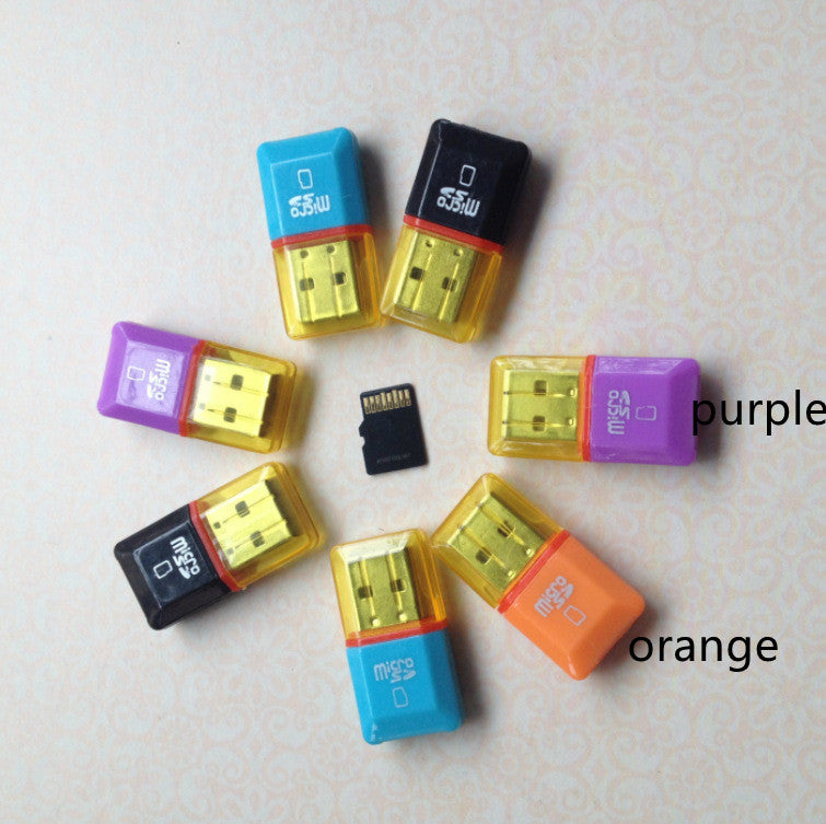 TF Diamond Card Reader Transparent Solid Color 2.0 Card Reader