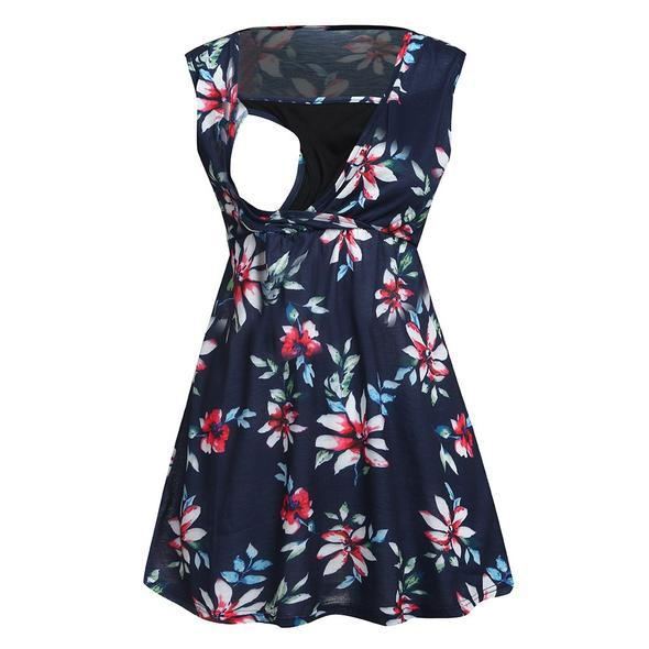 Занони ҳомиладор Floral Printed Vest Модари