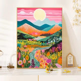 Coloring Drawing DIY Digital Oil Painting Flower Landscape Manual