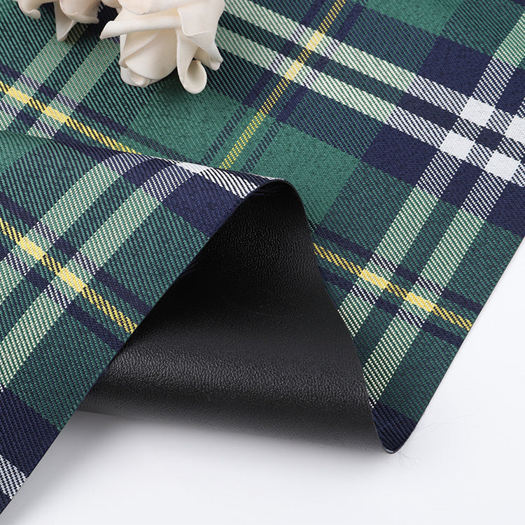 300D Plaid Printed Foam Polyester Cloth Tent Fabric