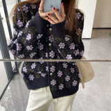 Gentle Fashionable Knitted Cardigan Top Tide