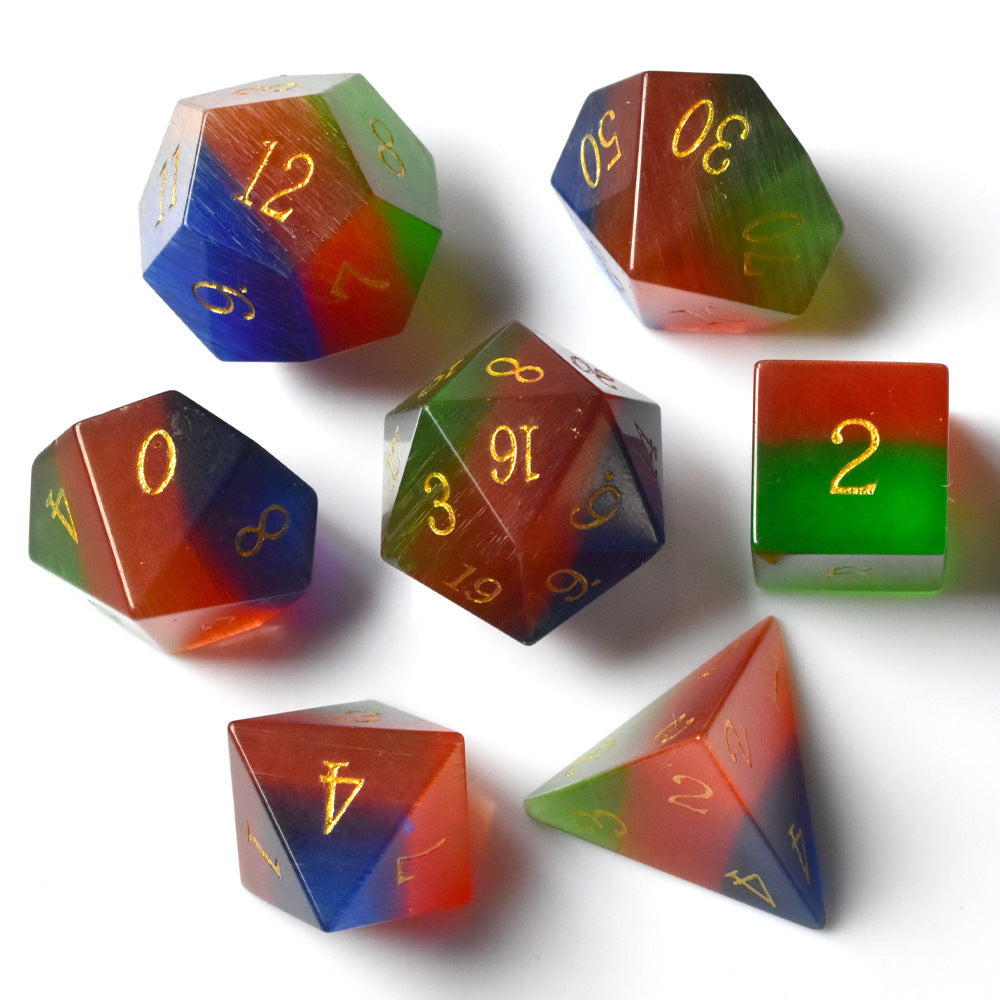Dice Board Game Casual Game Multi-sided Digital Sieve Seven Tablets Suit