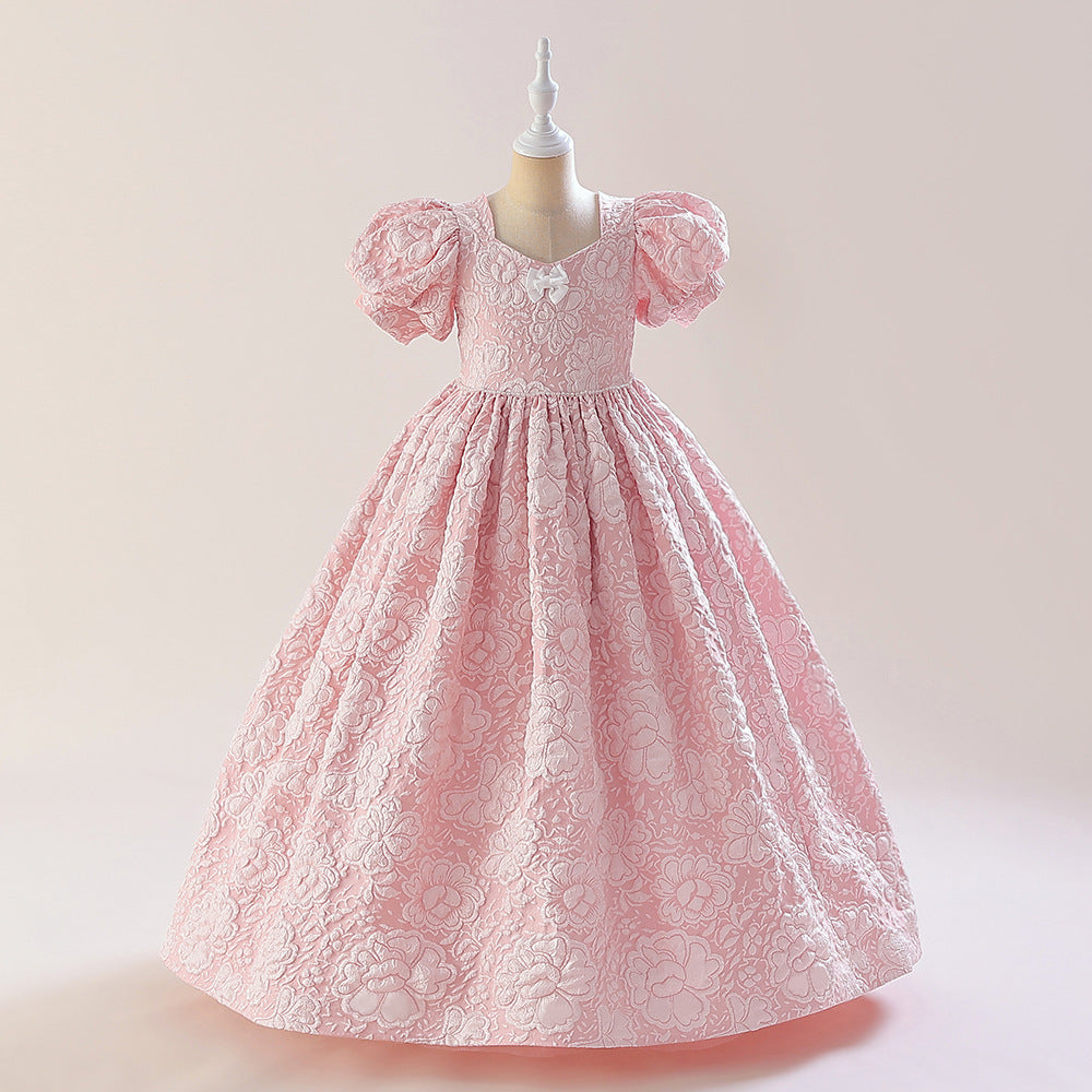 Girls' Fashion Simple Costume For Piano Performance Pettiskirt