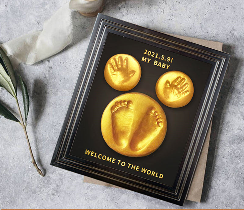 Hand And Foot Print Mud Hand And Foot Print Permanent Lanugo Souvenir Making Baby Full Moon Gift