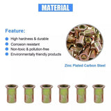 Plated Color Zinc Flat Head Pull Rivet Nut