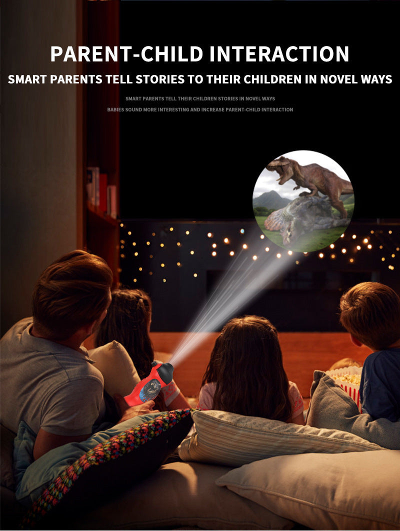 Multi-pattern Projection Toy Projector Electronic Luminous Toy Flashlight