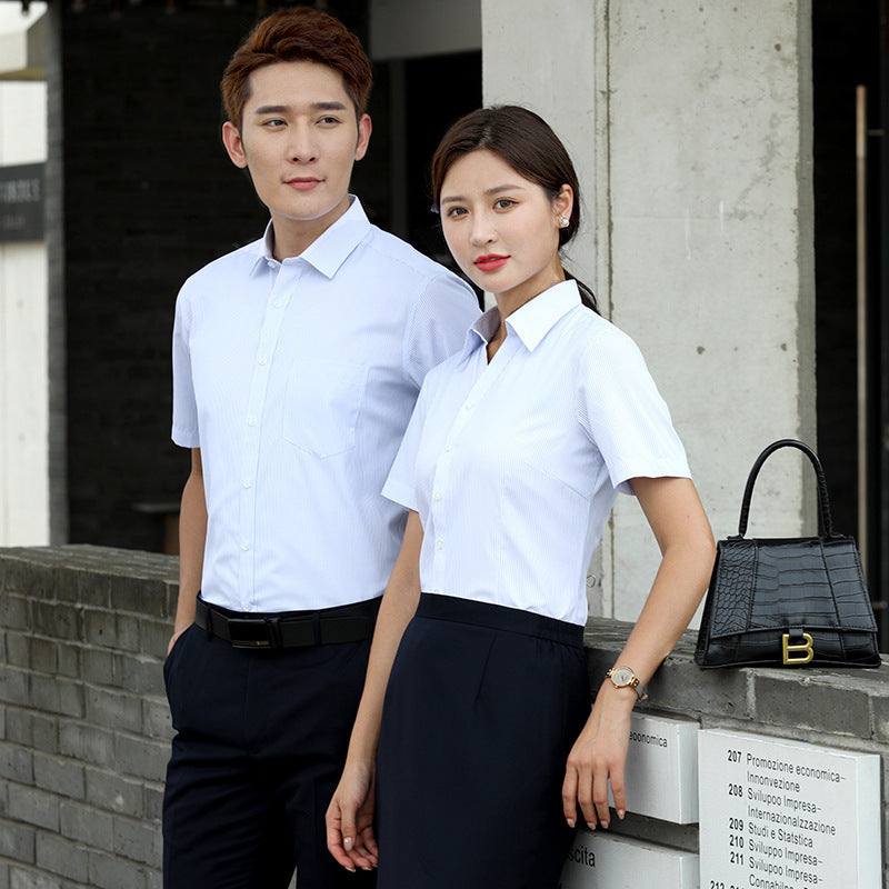 Деловая официальная одежда Полосатая деловая рубашка