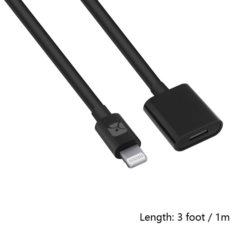 Lightning Male To Female Audio And Video Transmission Extension Cable
