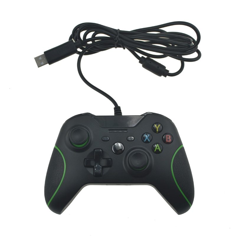 Controle Controller USB Wired for Microsoft One Controller Gamepad Барои як компютери Slim Windows Mando Барои як Ҷойстик