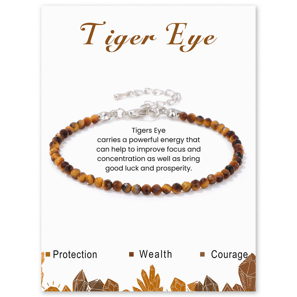 Natural Amethyst Women's Bracelet Cut Irregular Beading Bracelet