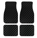Checkerboard Car Foot Mat Dustproof Easy To Care Car Universal