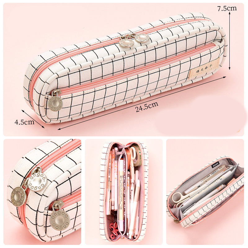 canvas stationery pencil case