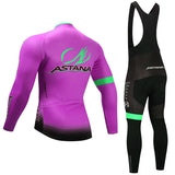 Foreign trade Astana cycling clothes suit spring and autumn long sleeve bicycle