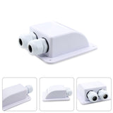 Solar Photovoltaic Plastic Bracket Double Hole ABS Photovoltaic RV Junction Box RV Roof Waterproof Junction Box