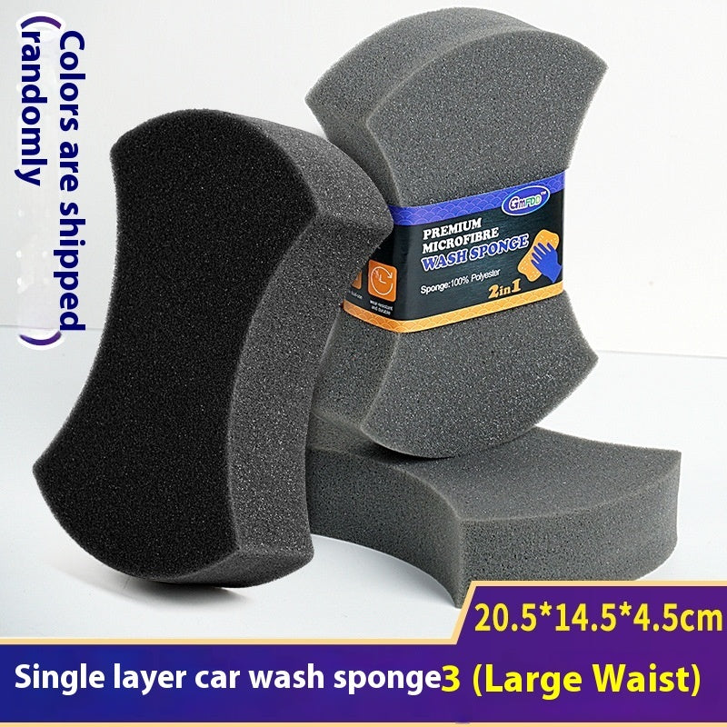 Three-layer Large Wave Car Sponge Car Cleaning Supplies