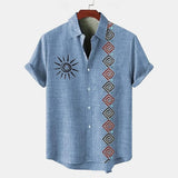 Summer Men's Breathable Four-way Elastic Short Sleeve Sweater