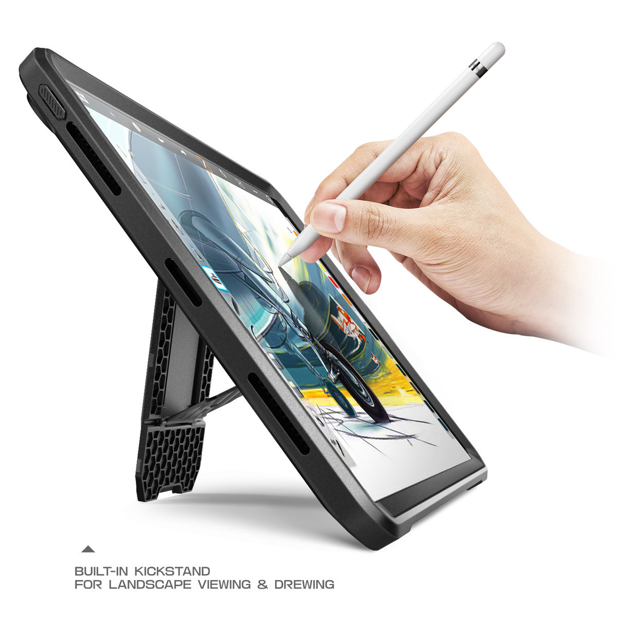 Compatible With Compatible With, Pencil For iPad Pro 12.9 SUPCASE UB PRO Full-body Cover With Built-in Screen Protector &amp; Kickstand