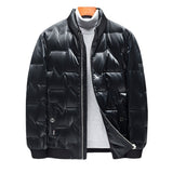 Men's casual down jacket stand-up collar white duck down thickening