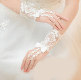 Bridal Bead Short Wedding Glove Accessories