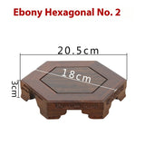 Red Wood Carving Craft Base Ebony