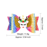 Bright Glitter Children Hair Clips Kids Fairy Bow Princess Hairgrips Flexible Hair Bow Headwear