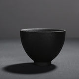Vintage black pottery cup