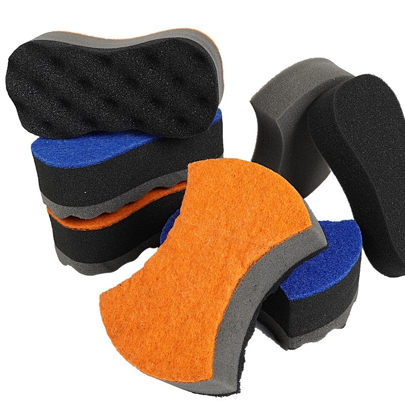 Three-layer Large Wave Car Sponge Car Cleaning Supplies