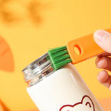 Three-in-one Cup Cover Cleaning Brush Japanese-style Apron Groove Cleaning Brush Kitchen Tools Supplies