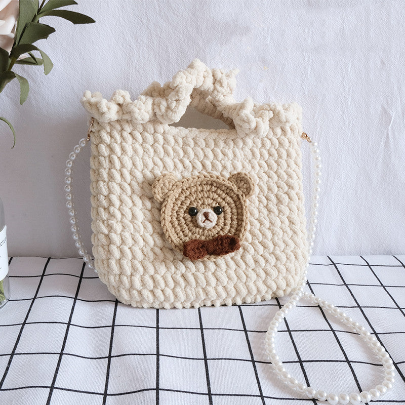 Hand Knitting To Make Crochet Diy Material Bag