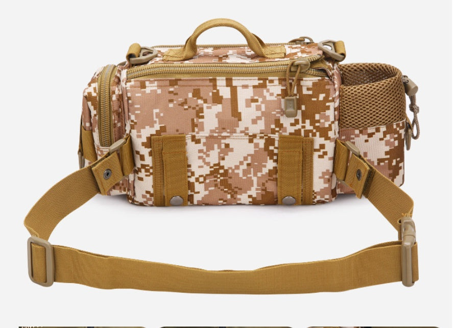 Multifunctional Waist Bag, Shoulder Bag, Messenger Bag, Pole Bag, Waterproof