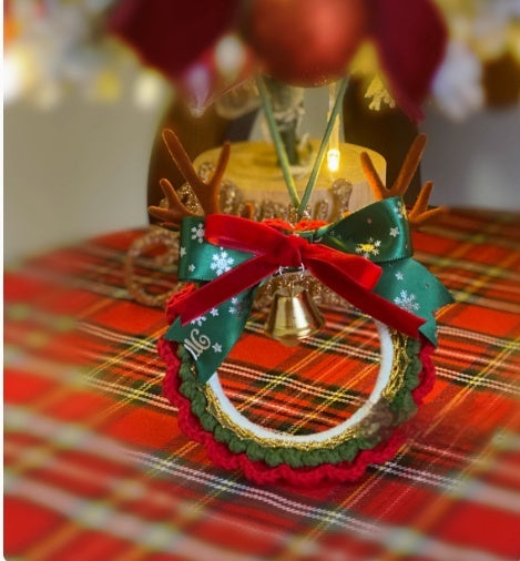 Christmas Festival Crochet Wool Knitting Handmade Diy Material Package