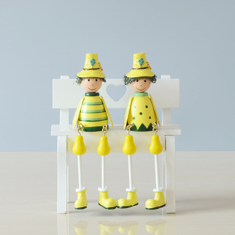 Painted Hanging Foot Doll Crafts Household Puppet Dolls