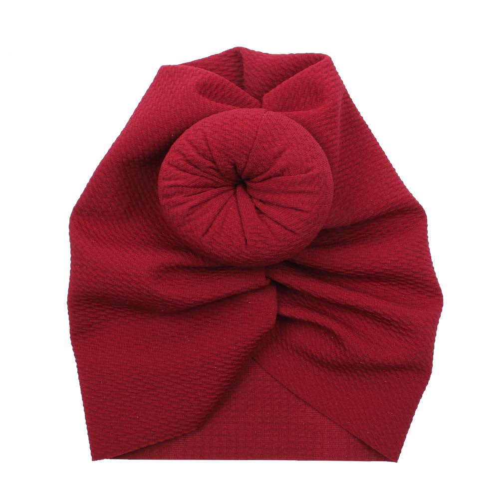 Baby Waffle Headband Indian Hat Round Ball Headband Children's Hair Accessories