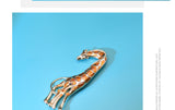 Large Size Painted Giraffe Brooch Dripping Oil Painting Oil Pin Corsage Women's Accessories