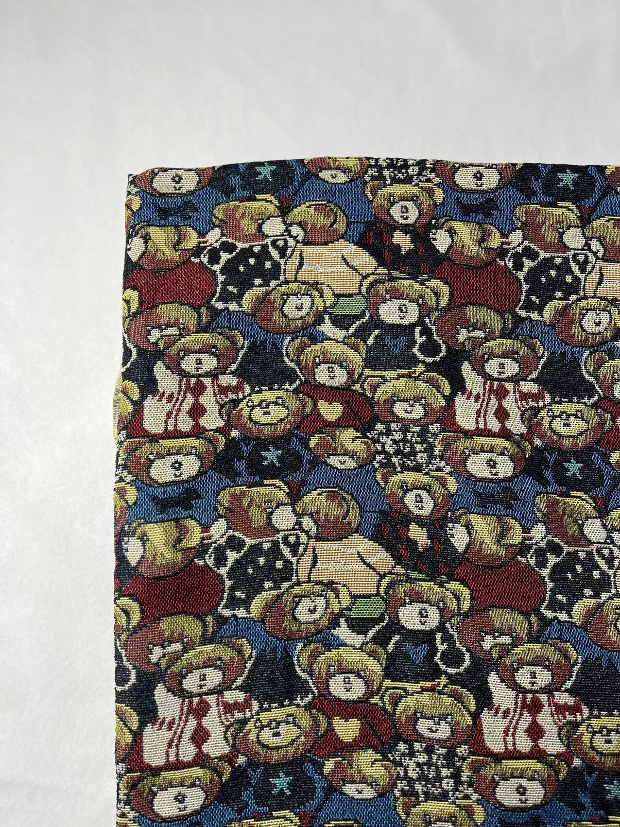 Ethnic Style Yarn-dyed Jacquard Fabric Coat Shoes And Hats Bags Sofa Decorative Cloth