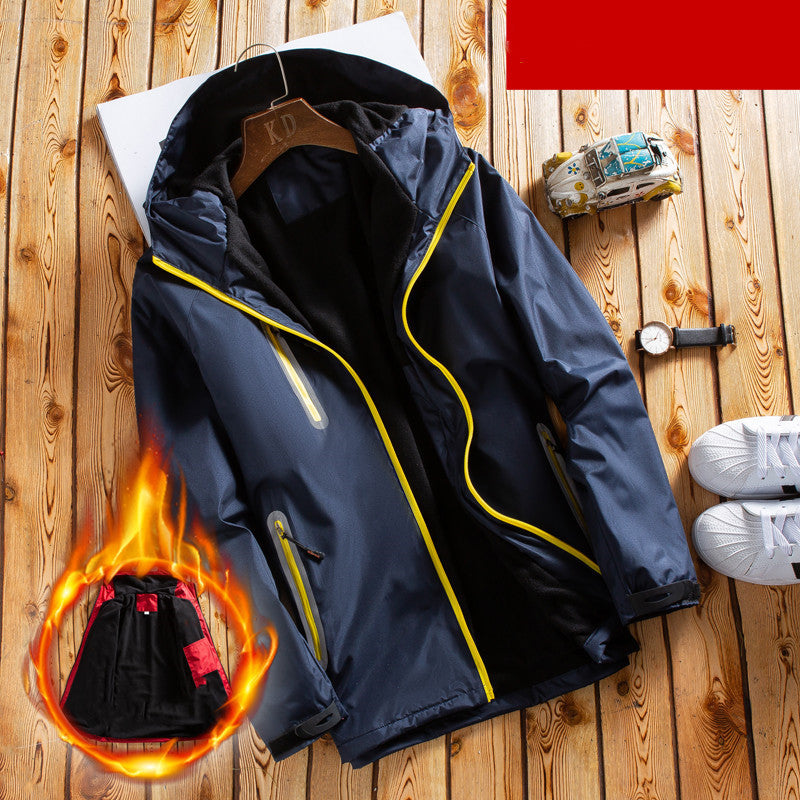 Mens Quilted Jacket For Middle Age Father Winter Jacket