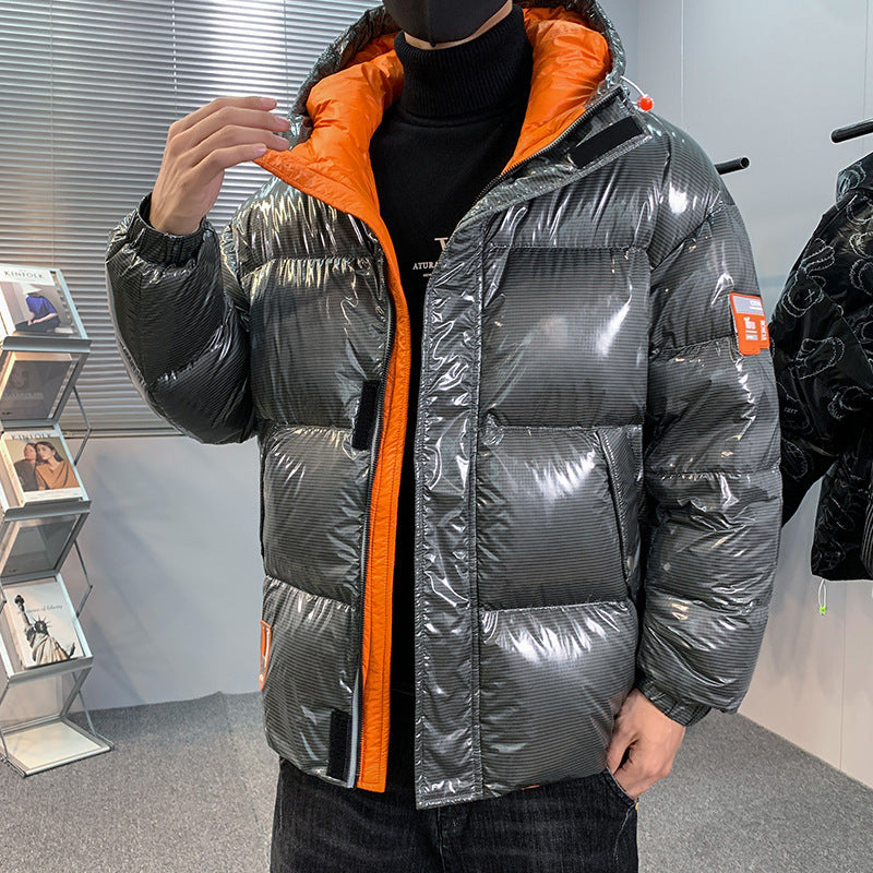 Thickened warm bright windproof jacket 90 Down
