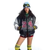 Куртка для летчиков с вышивкой из пастой