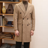 MACN Bar Warm Autumn Winter Brown Wool Coat