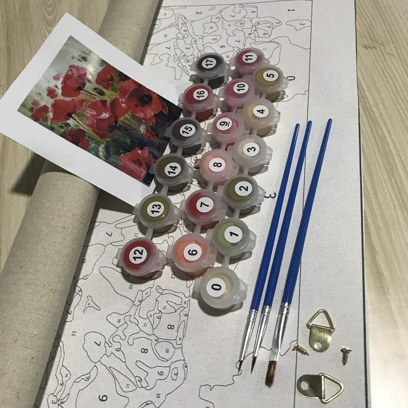 Digital oil painting DIY handmade adult coloring painting