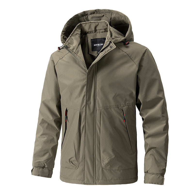 Men's Outdoor Casual Hooded Fashion Shell Jacket