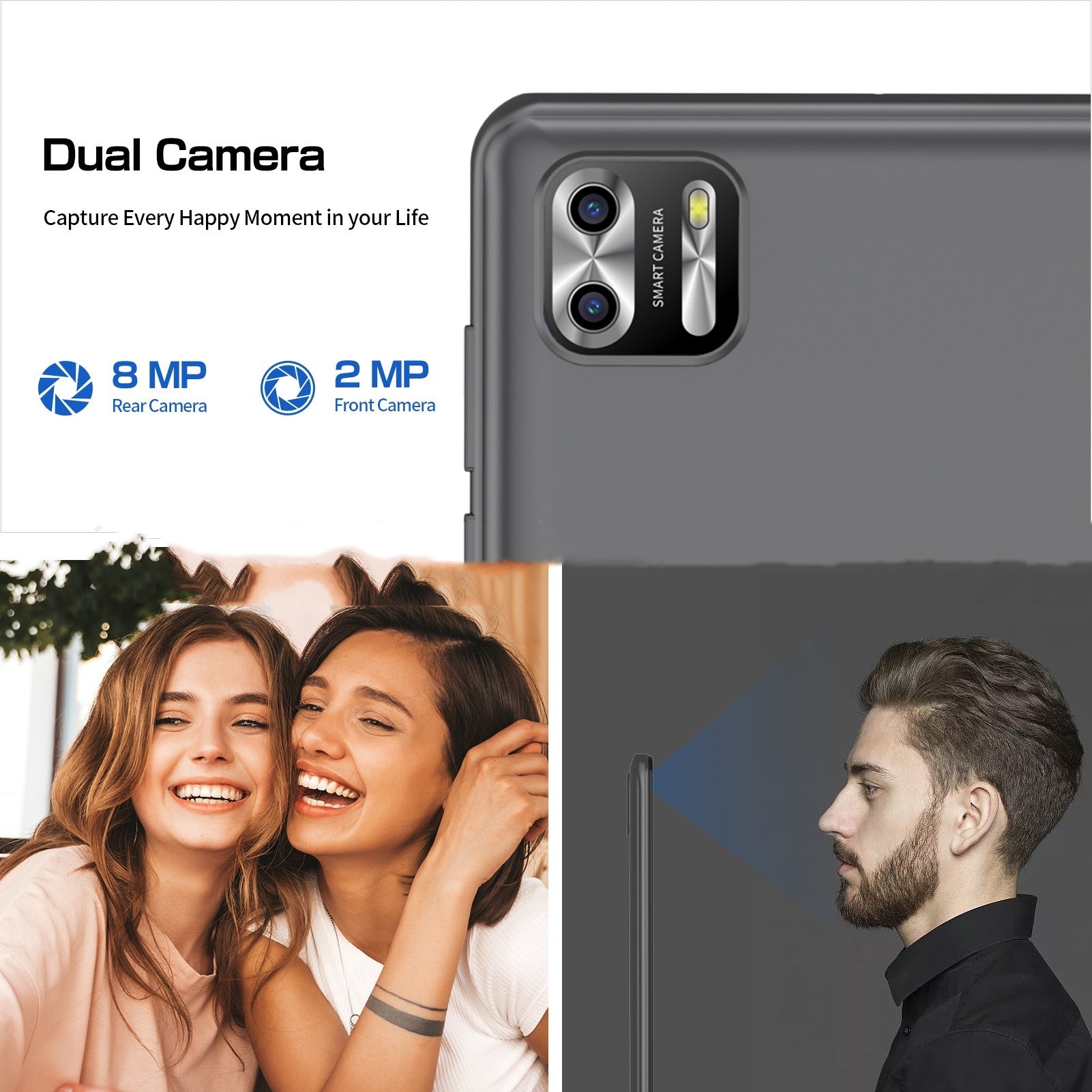 8-дюймаи ҳашт-аслӣ планшет PC Android 13 Системаи 64g Иқтидори калон