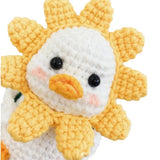 Red Embroidery Handmade Crochet Material Package English Video Wool Knitting Doll